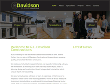 Tablet Screenshot of davidsonconstructions.com